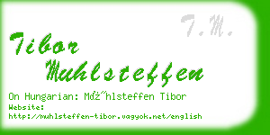 tibor muhlsteffen business card